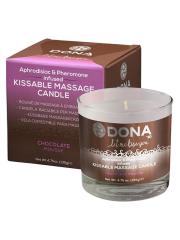 Вкусовая массажная свеча DONA Let Me Kiss You Chocolate Mousse – шоколадный, 135 г