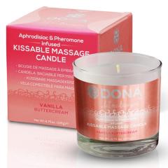 Вкусовая массажная свеча DONA Let Me Kiss You Vanilla Buttercream – ванильный, 135 г