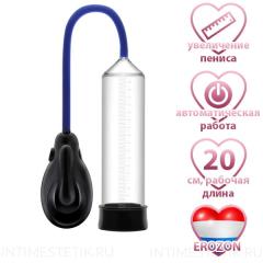 Прозрачная автоматическая вакуумная помпа Erozon Automatic Penis Pump