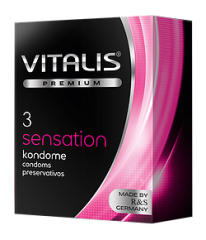 Презервативы Vitalis Premium - Sensation, 3 шт.