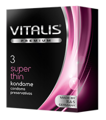 Презервативы Vitalis Premium - Super thin, 3 шт.