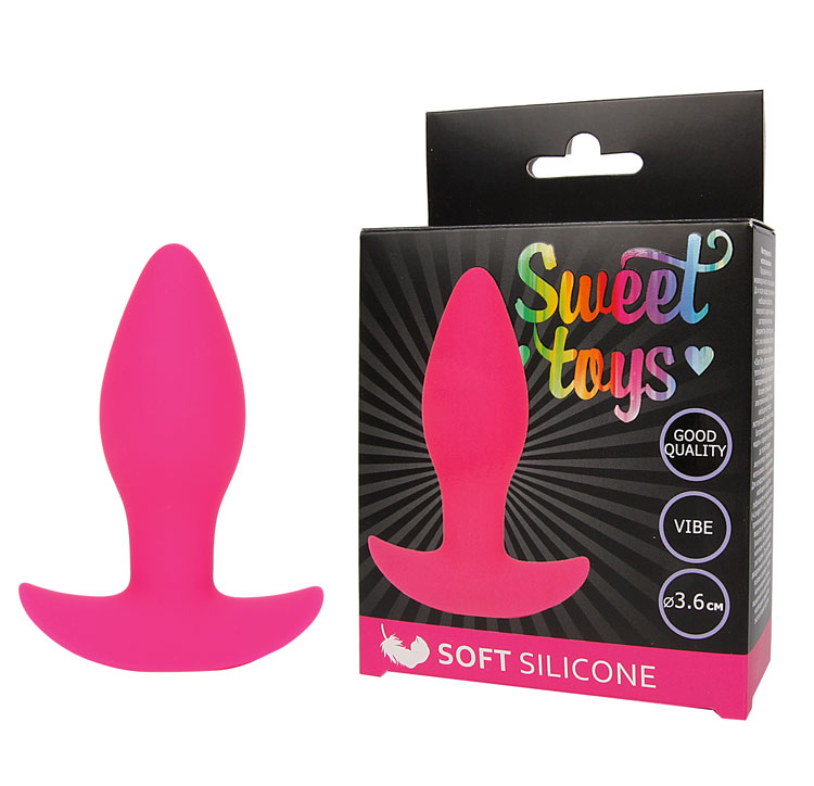 Пробка анальная с вибрацией, розовая (ST-40178-16)