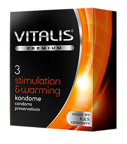 Презервативы Vitalis Premium - Stimulation & warming, 3 шт.
