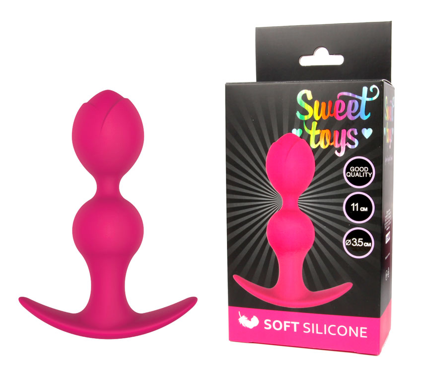 Пробка анальная (110/35), розовая (ST-40149-16)